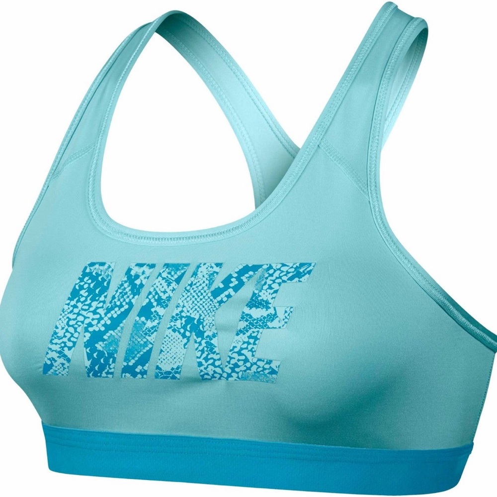 Nike Teal & Blue Logo Sports Bra Size Medium NWOT